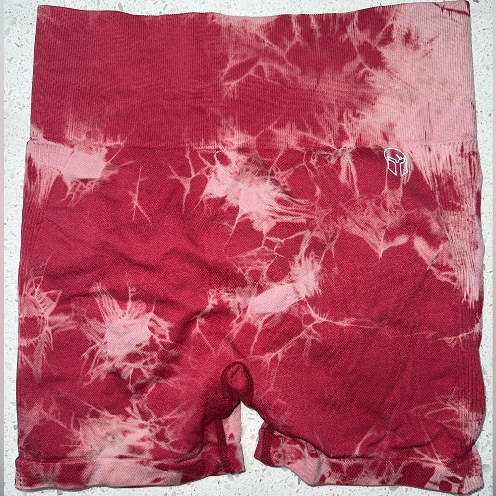 Titan shorts in red dye